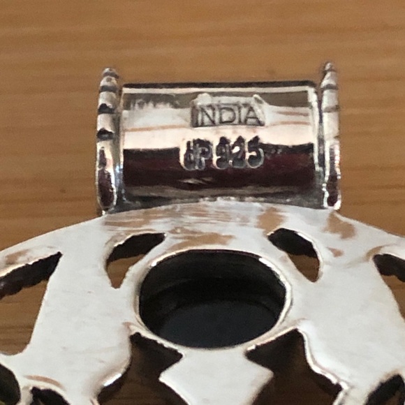 $89  Doug Paulus Estate Drop Pendant marked dp  925  India - Picture 2 of 6